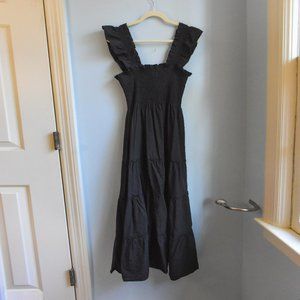 Hill House Home Ellie Nap Dress Black Dot size Small